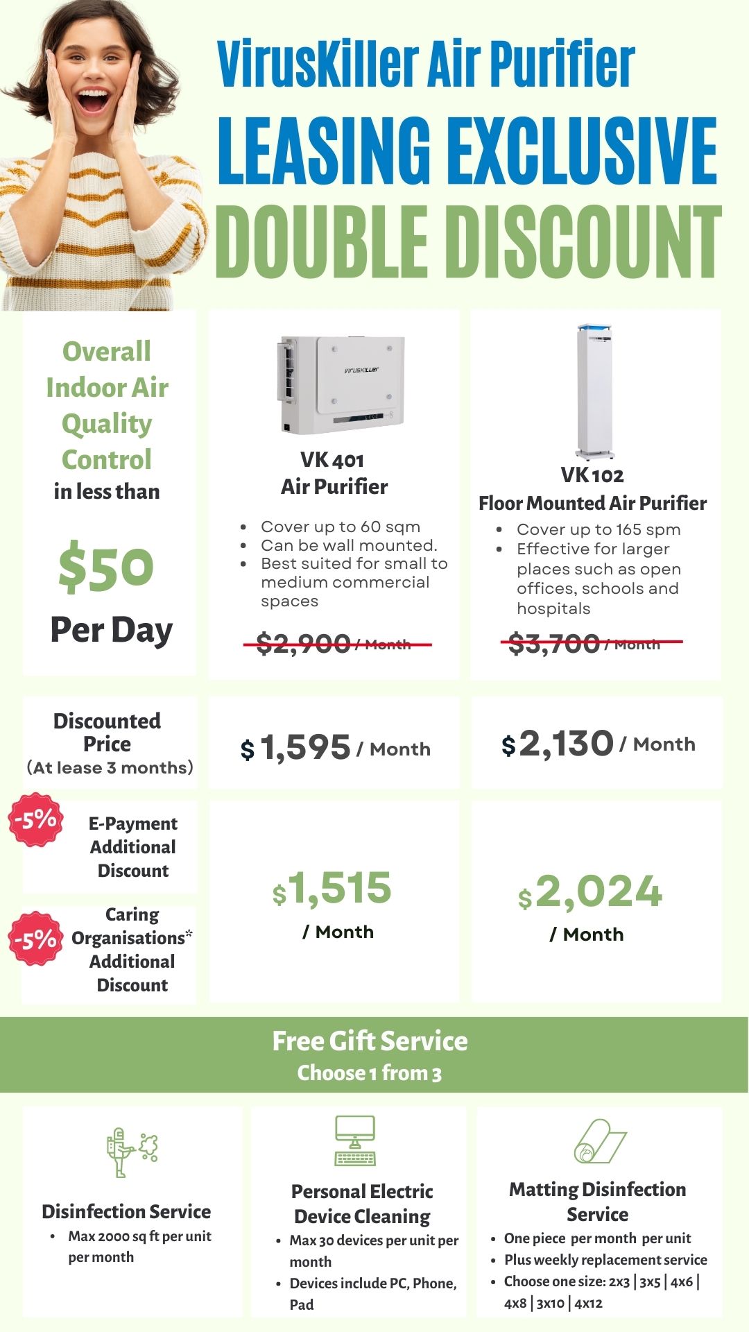 Fresh White Green Home Appliance Air Purifier Features Product Display Instagram Story (1)